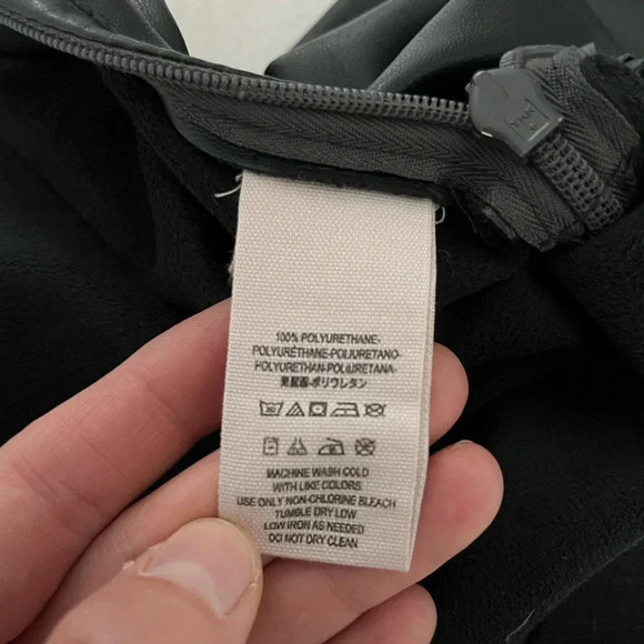 Free People/ Deep forest green/  Vegan leather/ Skinny pants/ Size US 4 - Picture 6 of 9